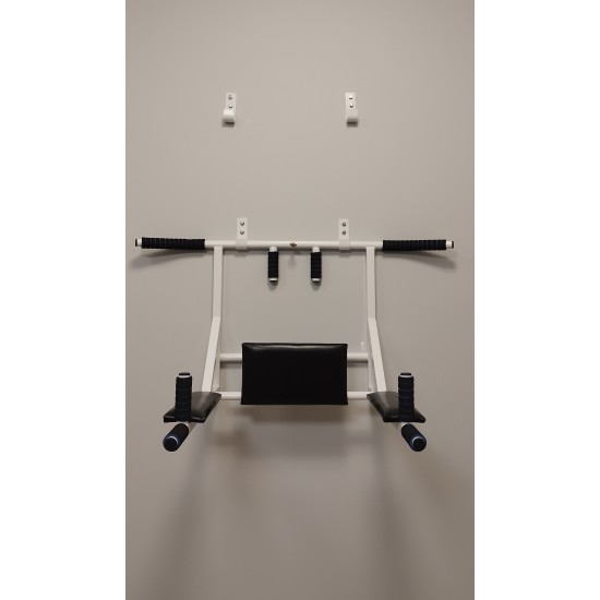 Prie sienos tvirtinamas skersinis + lygiagretės SANRO PRO 3 IN 1 Baltas, iki 200kg