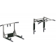 Prie sienos tvirtinamas skersinis + lygiagretės SANRO PRO 3 IN 1 Juodas, iki 200kg