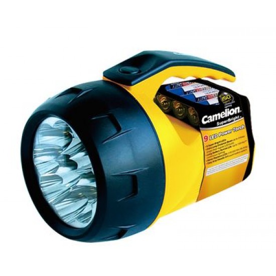 Prožektorius, 9 LED, 18lm,4xAA, CAMELION Prožektorius, 9 LED, 18lm,4xAA, CAMELION