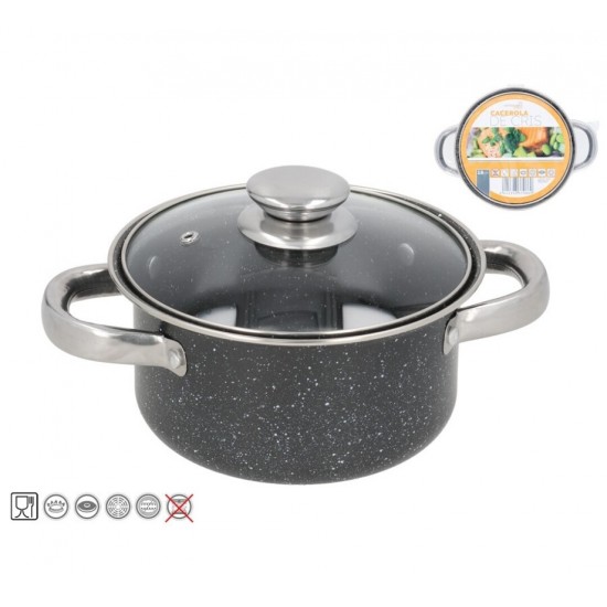 Puodas 18cm 2.0L neprid. GRANITE CRIS