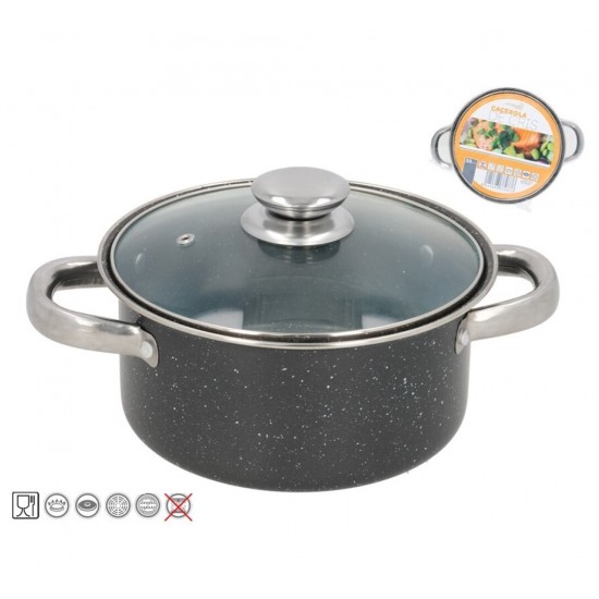 Puodas 20cm 2.5L neprid. GRANITE CRIS