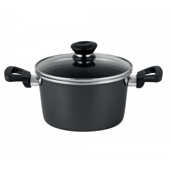 Puodas 20cm 2.5L neprid. indukc. Vitrex Granite