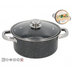Puodas 22cm 3.2L neprid. GRANITE CRIS