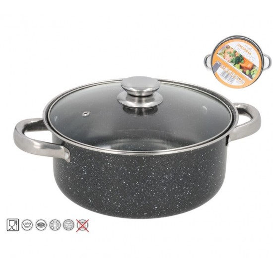 Puodas 24cm 3.7L neprid. GRANITE CRIS