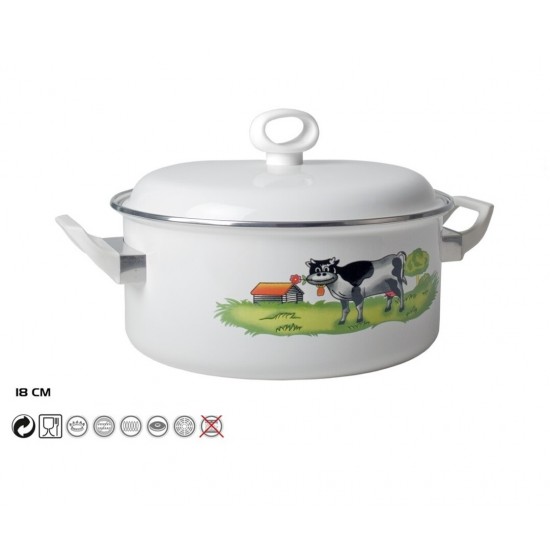Puodas emal. 18cm 2.0L s/d BD09078B Puodas emal. 18cm 2.0L s/d BD09078B