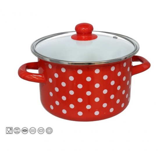 Puodas emal. 20cm 2.65L s/d indukc. JAEN M