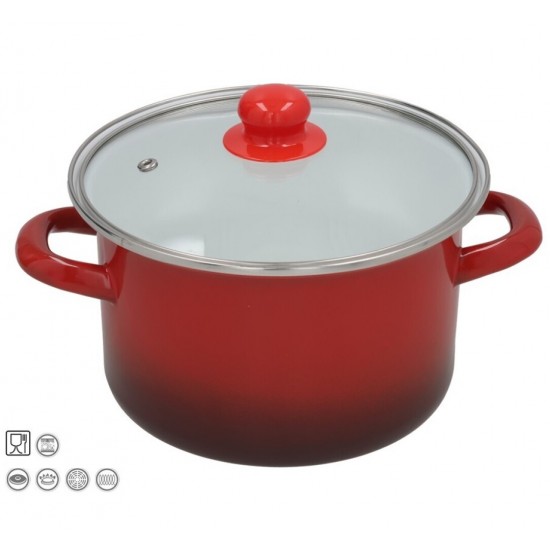 Puodas emal. 20cm 2.65L s/d indukc. MOON M