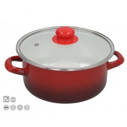 Puodas emal. 22cm 2.5L s/d indukc. MOON