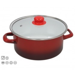Puodas emal. 24cm 3.7L s/d indukc. MOON