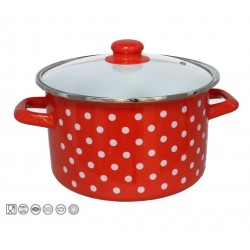 Puodas emal. 24cm 4.8L s/d indukc. JAEN M