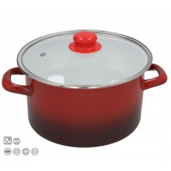 Puodas emal. 24cm 4.8L s/d indukc. MOON M