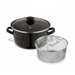 Puodas emal. bulvėms fri su sieteliu 3.2L 50805