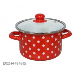 Puodas emaliuotas 16cm 1.4L s/d indukc. JAEN M