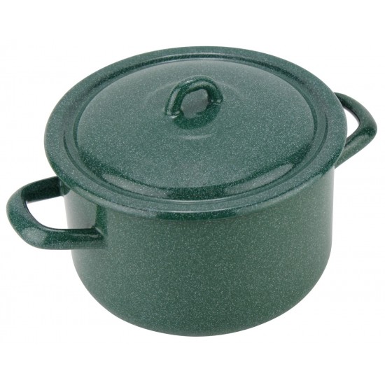Puodas emaliuotas 18cm 3.0L s/d GREEN