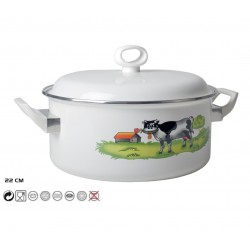 Puodas emaliuotas 22cm 3.4L s/d BD09078D