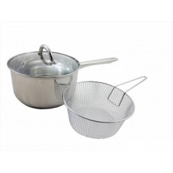Puodas nerūd. pl. 22cm 4L su sieteliu SENSO indukc