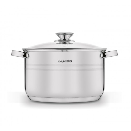 Puodas nerūd. pl. 24cm 5.0L indukc. BARI