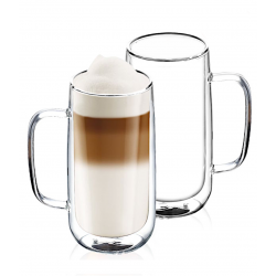 Puodukai su dviguba sienele 450ml 2vnt Duali LONG