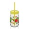 Puodukas- stiklainis su šiaudeliu 370ml C-162