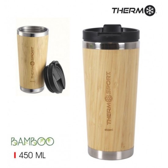Puodukas - termo kelioninis 450ml THERM BAMB Puodukas - termo kelioninis 450ml THERM BAMB