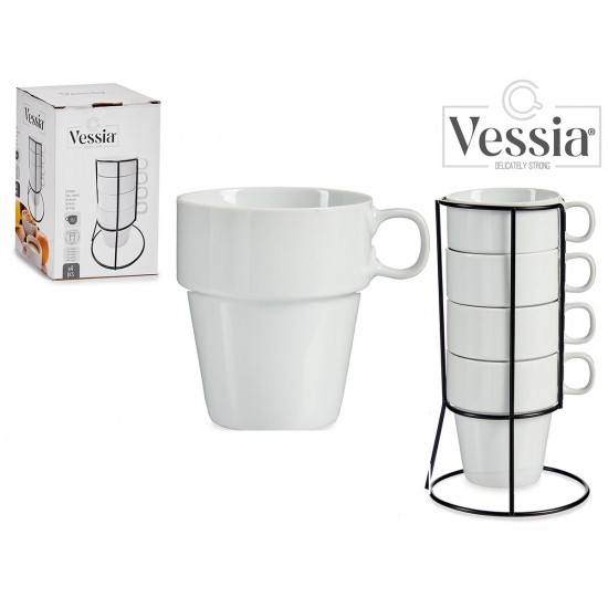 Puodukų rink. 350ml 4vnt su stovu 90376 Vessia Puodukų rink. 350ml 4vnt su stovu 90376 Vessia