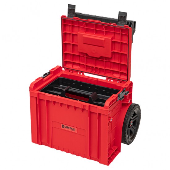 QBRICK PRO įrankių dėžė su ratukais 2.0 PLUS RED QBRICK PRO įrankių dėžė su ratukais 2.0 PLUS RED