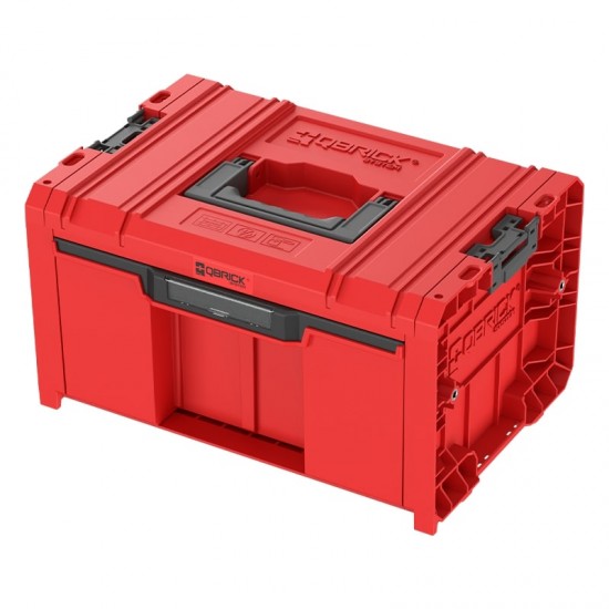 QBRICK PRO įrankių dėžė su stalčiumi 2.0 EXPERT RED