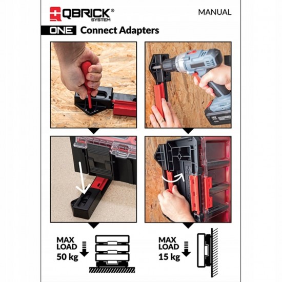 QBRICK SYSTEM ONE jungiamieji adapteriai QBRICK SYSTEM ONE jungiamieji adapteriai