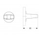 Rankinės dušo galvos laikiklis Ideal Standard, Archimodule, chromas