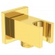 Rankinės dušo galvos laikiklis Ideal Standard IdealRain, Cube su jungtimi, Brushed Gold