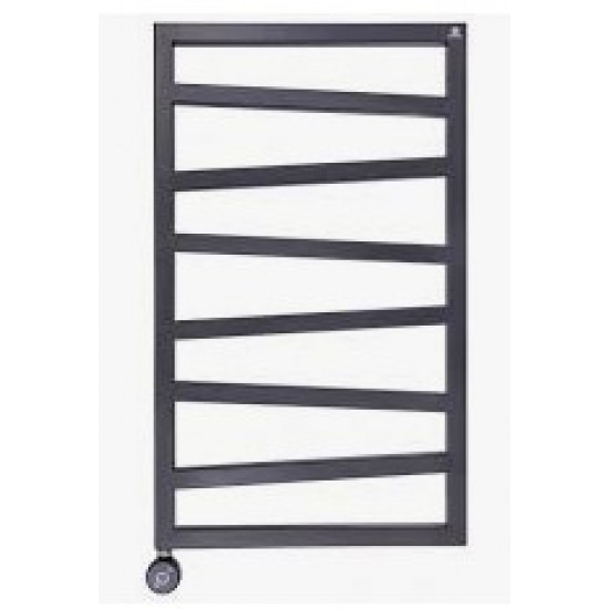 Rankšluosčių džiovintuvas ZIGZAG 835x500 su tenu 300W ir valdikliu KTX-3, juodos sp. užpildytas