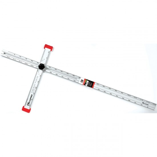 Reguliuojama T formos liniuotė 120 cm / 35 cm, KAPRO