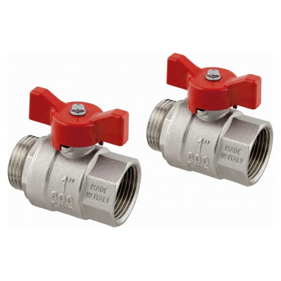Rutulinis ventilis Uponor Vario šildymo kolektoriams, G1-G1, 2 vnt