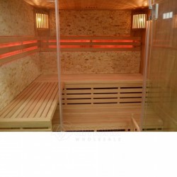 Sausoji Pirtis Su Krosnele AMO-EA4K STONE 180x160x200 cm