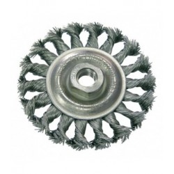 Šepetys šlifavimo plieninis 100mm M14 sukto  plauko PROLINE