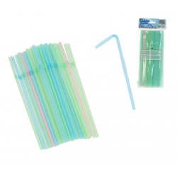 Šiaudeliai plast. 21*0.6cm 50vnt