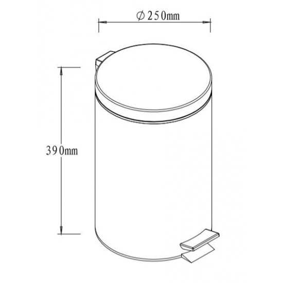 Šiukšliadėžė Multi, 12l.