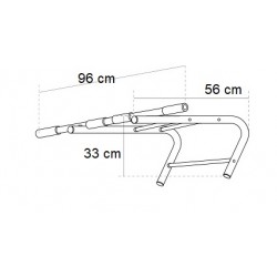 Skersinis pakabinamas ant švediškos sienelės SANRO KR-04, iki 100kg