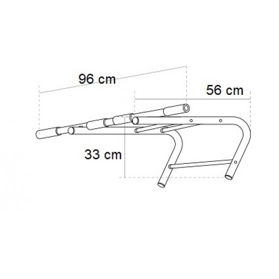 Skersinis pakabinamas ant švediškos sienelės SANRO KR-04, iki 100kg
