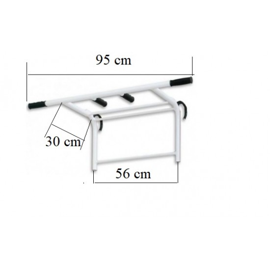Skersinis pakabinamas ant švediškos sienelės SANRO KR-05, iki 100kg Skersinis pakabinamas ant švediškos sienelės SANRO KR-05, iki 100kg