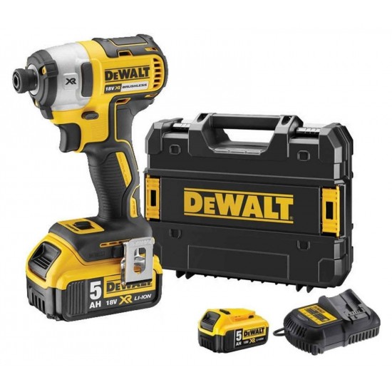 Smūginis suktuvas DeWalt DCF887P2-QW; 18V 2x5,0Ah