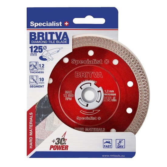 SPECIALIST+ deim. diskas BRITVA, 125x1.2x22 mm SPECIALIST+ deim. diskas BRITVA, 125x1.2x22 mm