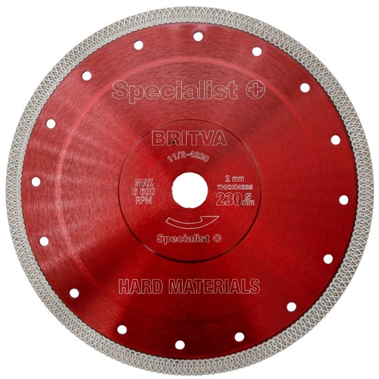 SPECIALIST+ deim. diskas BRITVA, 230x2x22 mm SPECIALIST+ deim. diskas BRITVA, 230x2x22 mm