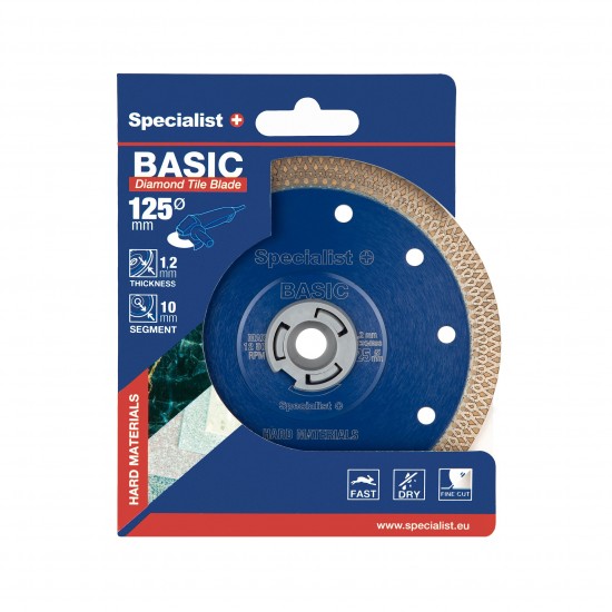 SPECIALIST+ deim. diskas BRITVA, Basic 125x1,2x22 mm SPECIALIST+ deim. diskas BRITVA, Basic 125x1,2x22 mm
