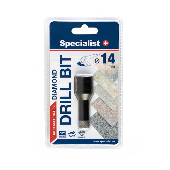SPECIALIST+ deimantinis grąžtas D14 M14 SPECIALIST+ deimantinis grąžtas D14 M14