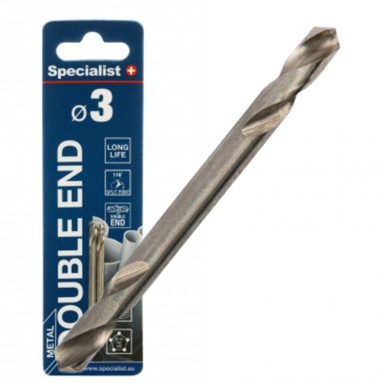 SPECIALIST+ dvip. metalo grąžtas HSS, 3 mm, 2 vnt. SPECIALIST+ dvip. metalo grąžtas HSS, 3 mm, 2 vnt.