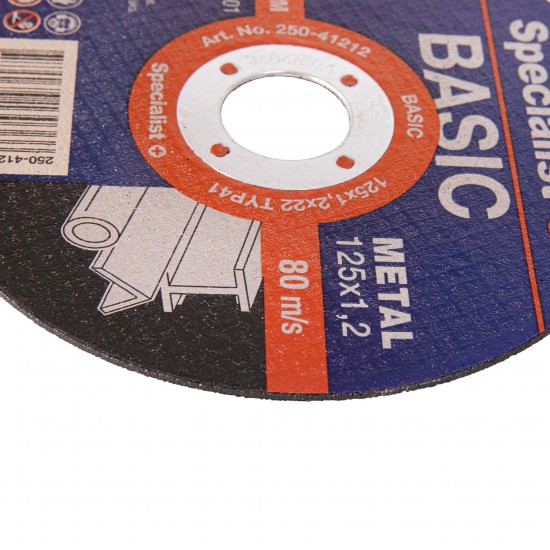 SPECIALIST+ metalo pj. diskas BASIC, 125x1.2x22 mm SPECIALIST+ metalo pj. diskas BASIC, 125x1.2x22 mm