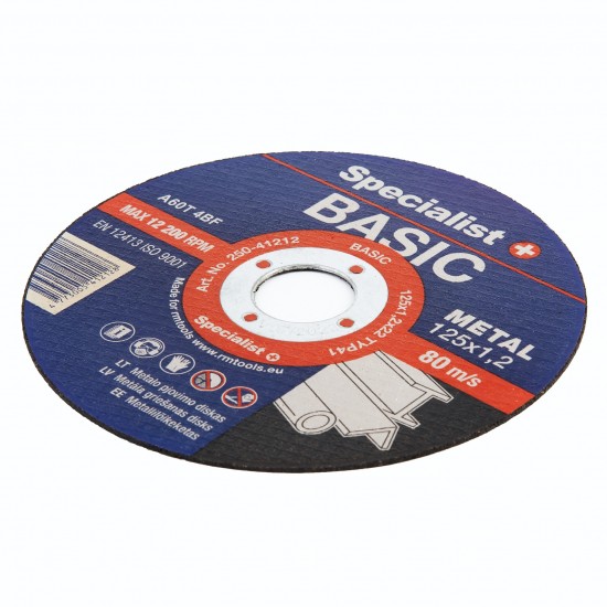 SPECIALIST+ metalo pj. diskas BASIC, 125x1.2x22 mm SPECIALIST+ metalo pj. diskas BASIC, 125x1.2x22 mm