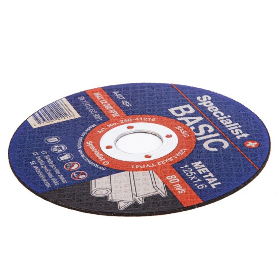 SPECIALIST+ metalo pj. diskas BASIC, 125x1.6x22 mm SPECIALIST+ metalo pj. diskas BASIC, 125x1.6x22 mm
