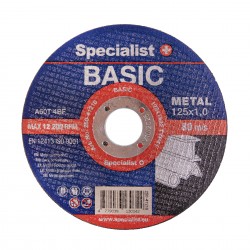 SPECIALIST+ metalo pj. diskas BASIC, 125x1x22 mm